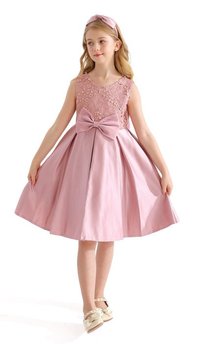 Pink Hampton Double Bow Dress
