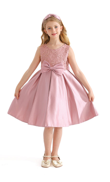 Pink Hampton Double Bow Dress