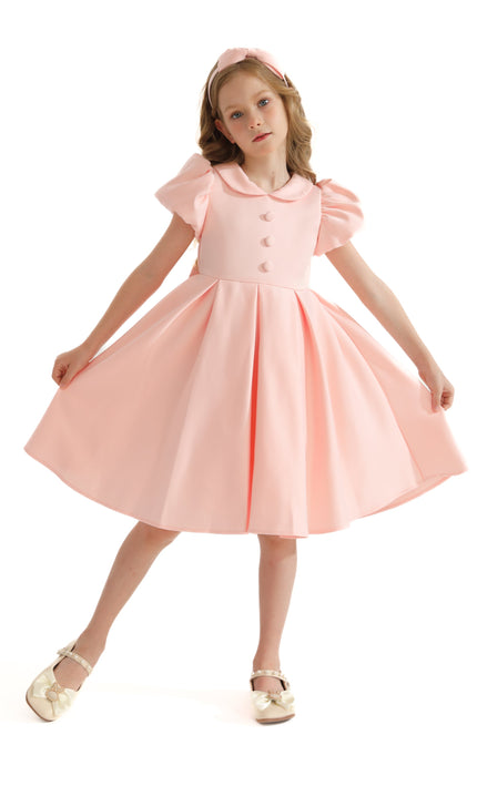 Blush Barrymore Teacup Button Dress
