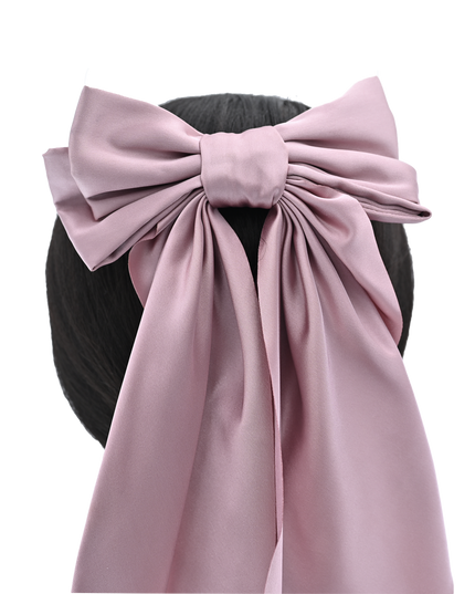 Satin Ribbon Flowing Bow Hairclip