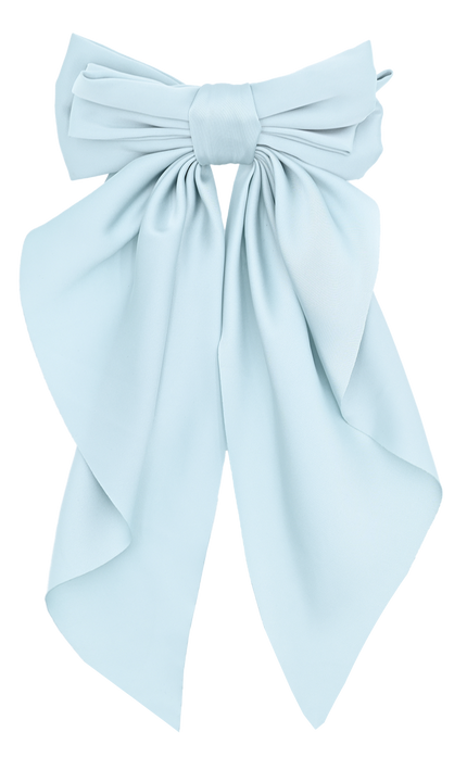 Satin Ribbon Flowing Bow Hairclip