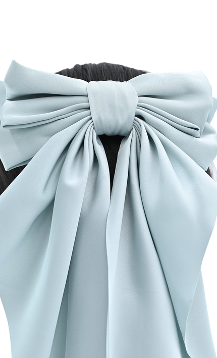 Satin Ribbon Flowing Bow Hairclip