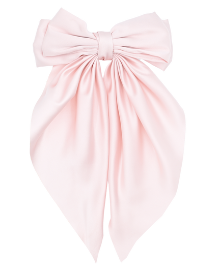 Satin Ribbon Flowing Bow Hairclip