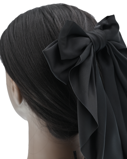 Satin Ribbon Flowing Bow Hairclip