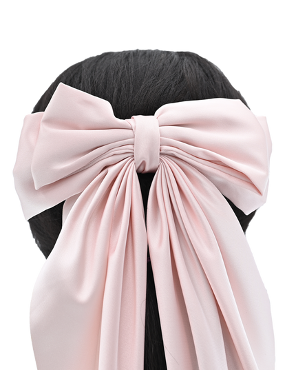 Satin Ribbon Flowing Bow Hairclip