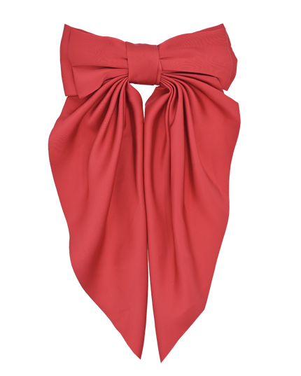 Satin Ribbon Flowing Bow Hairclip
