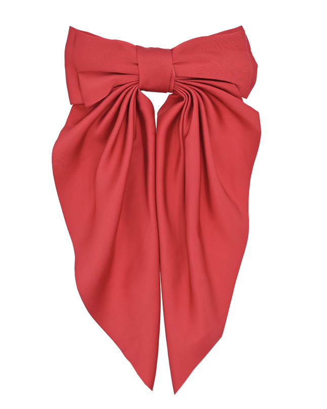 Satin Ribbon Flowing Bow Hairclip
