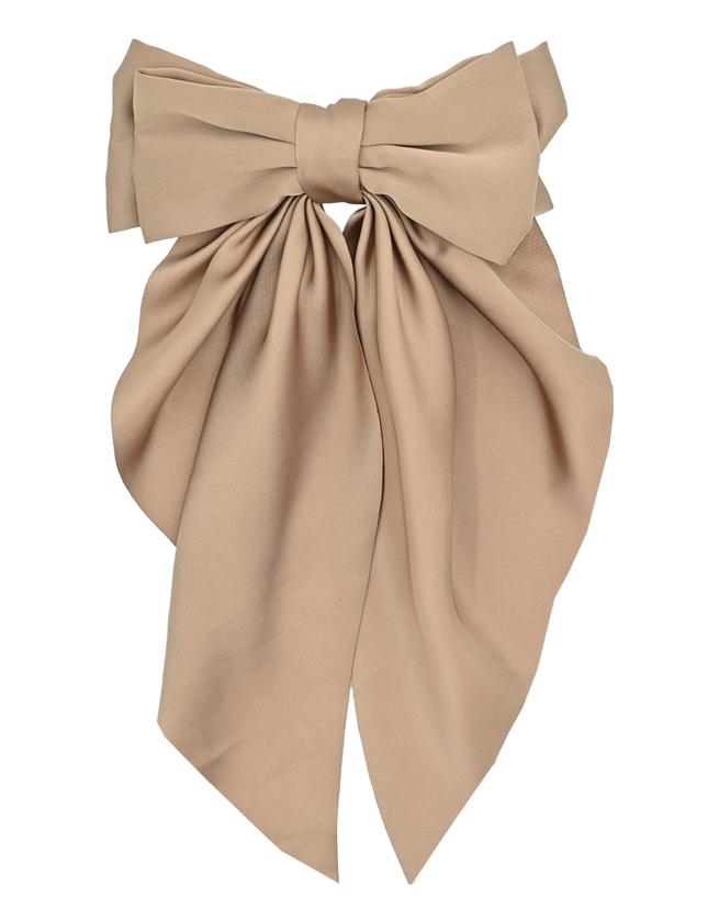 Tulleen-THC25002-Satin Ribbon Flowing Bow Hairclip