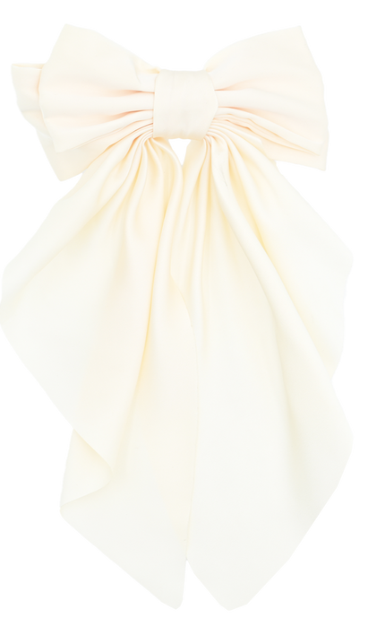 Satin Ribbon Flowing Bow Hairclip