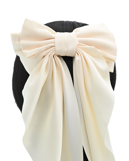 Satin Ribbon Flowing Bow Hairclip