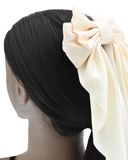 Satin Ribbon Flowing Bow Hairclip