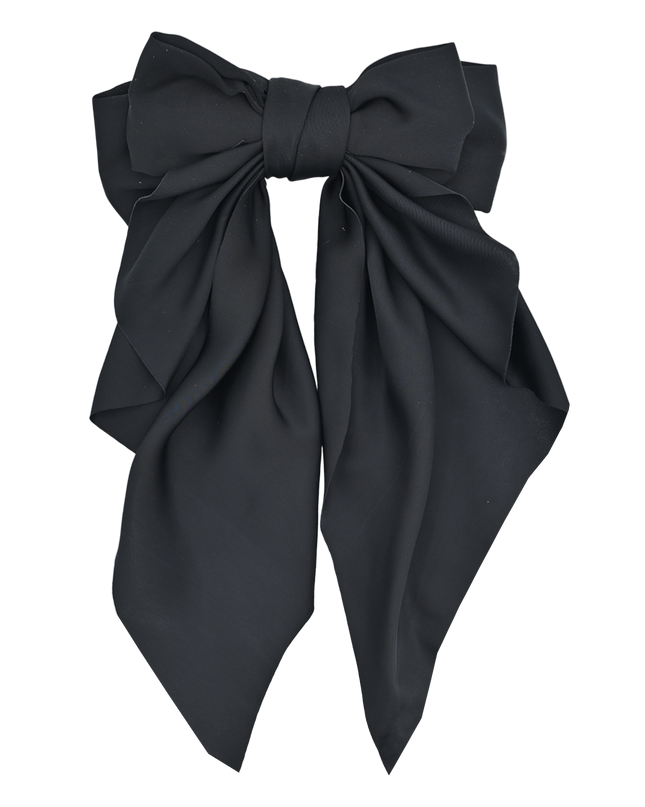 Satin Ribbon Flowing Bow Hairclip