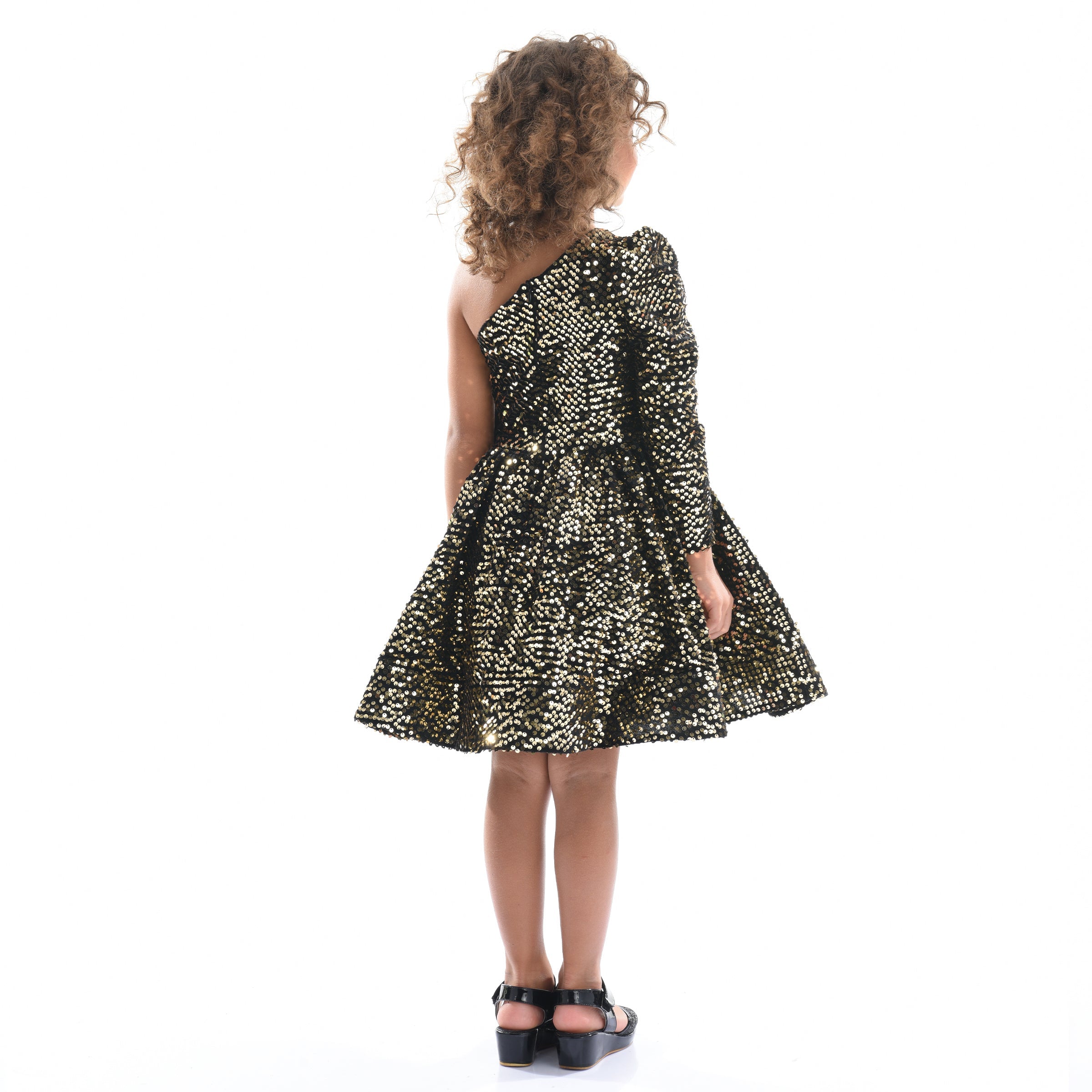 Tulleen Black Gold Sequin Bow Zoria Dress Tulleen Black Gold Sequin Bow Zoria Dress