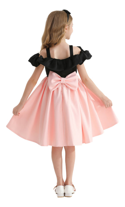 Pink Marbella Summer Bow Dress