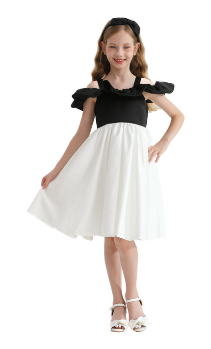 White Marbella Summer Bow Dress