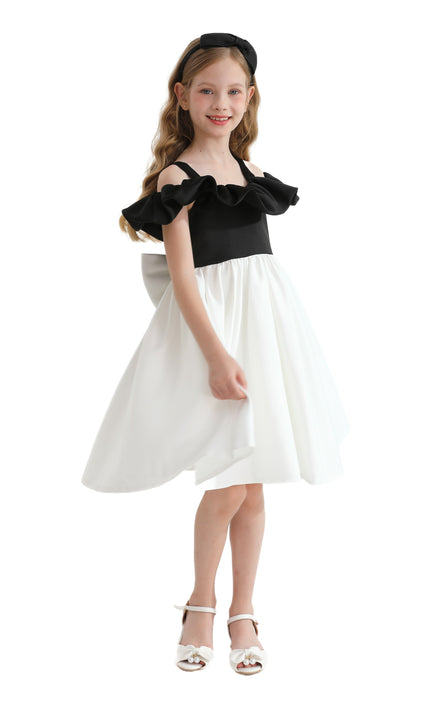 White Marbella Summer Bow Dress