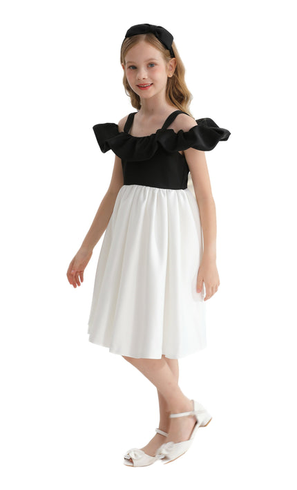 White Marbella Summer Bow Dress