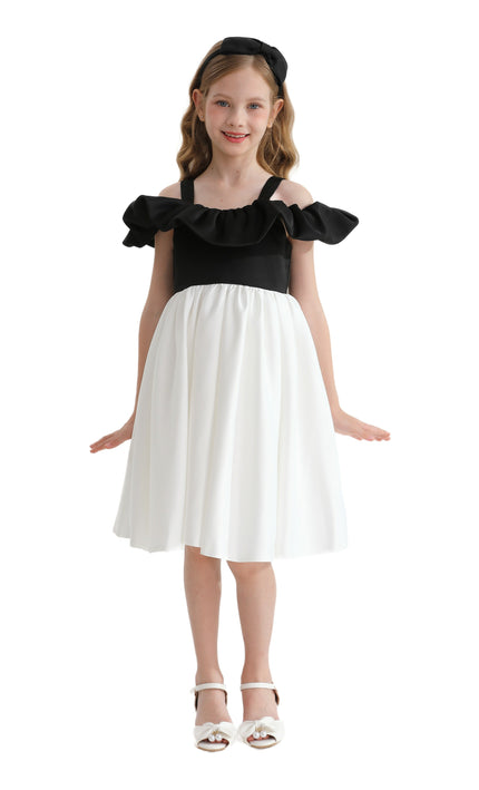 White Marbella Summer Bow Dress
