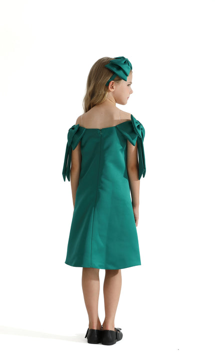 kids-atelier-tulleen-kid-girl-green-luneta-off-shoulder-bow-dress-tmc-24005-green