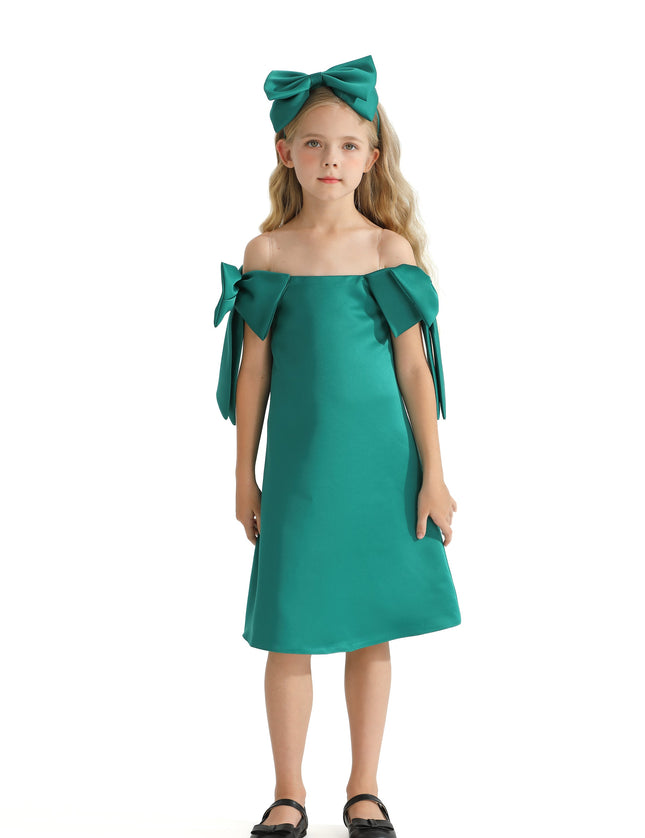 kids-atelier-tulleen-kid-girl-green-luneta-off-shoulder-bow-dress-tmc-24005-green