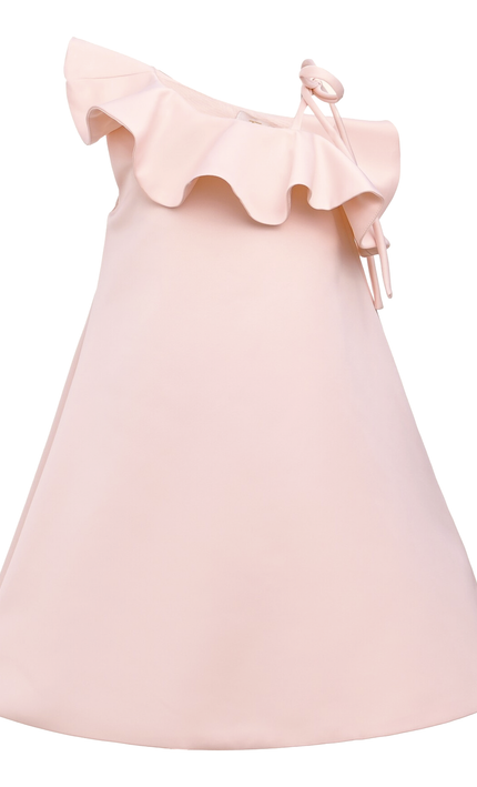 Pink Petulla Off Shoulder Ruffle Dress