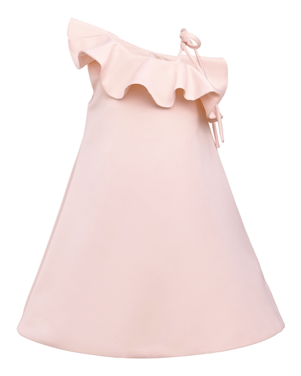 Pink Petulla Off Shoulder Ruffle Dress