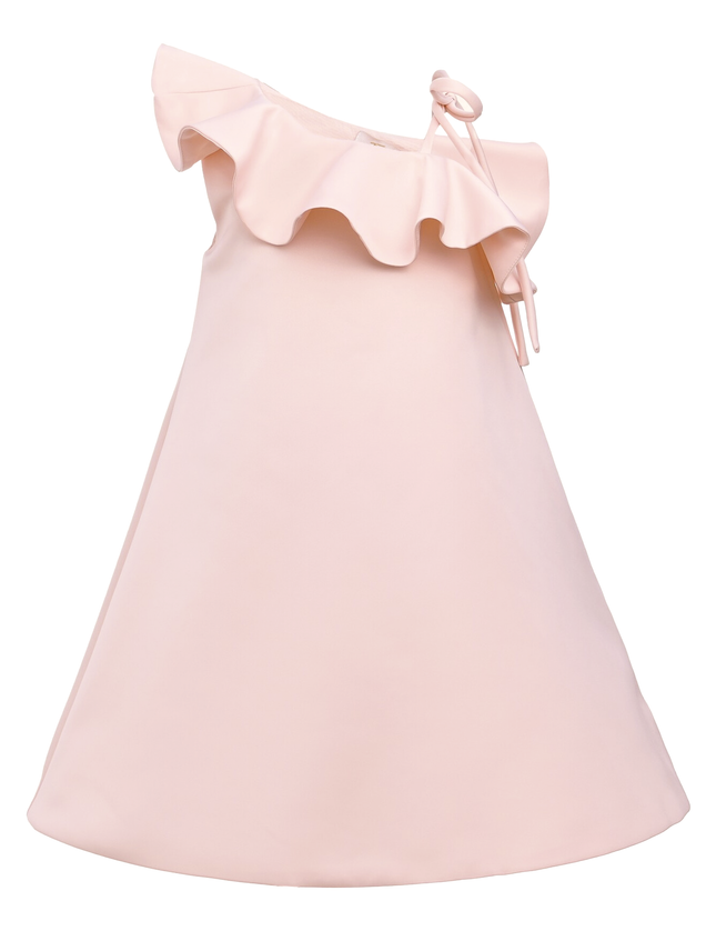 Pink Petulla Off Shoulder Ruffle Dress