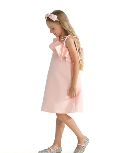 Pink Petulla Off Shoulder Ruffle Dress