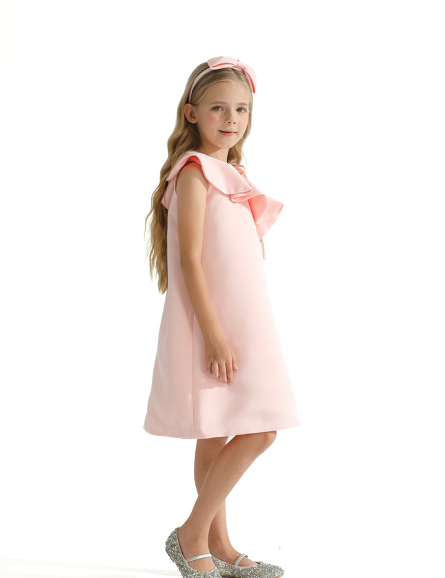 Pink Petulla Off Shoulder Ruffle Dress