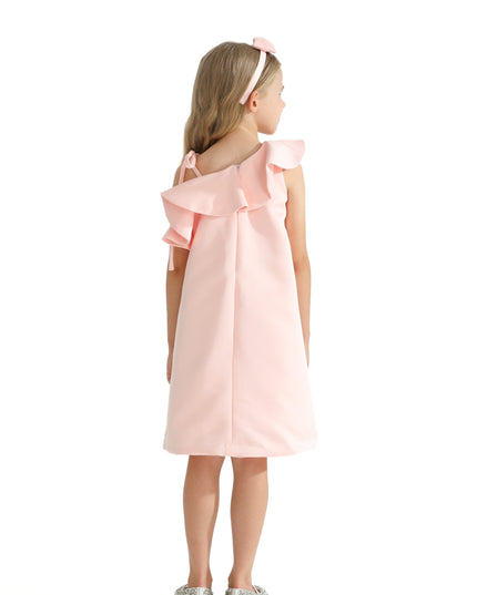 Pink Petulla Off Shoulder Ruffle Dress
