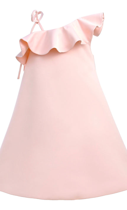 Pink Petulla Off Shoulder Ruffle Dress