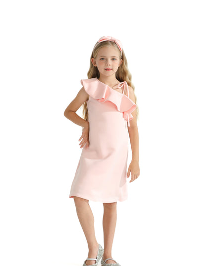 Pink Petulla Off Shoulder Ruffle Dress