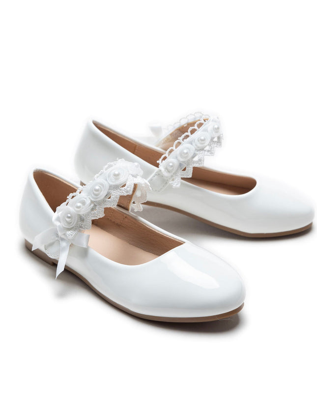 kidsatelier-Tulleen-White-Patent-Rose-Pearl-Doily-Flats-Tulleen-TSM42001-White-1