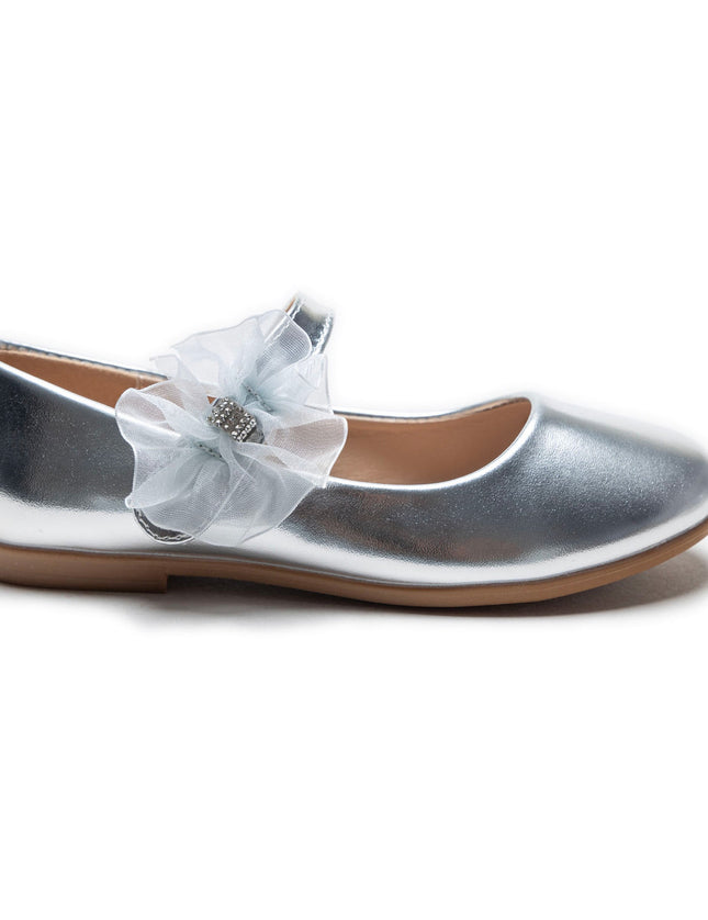 kidsatelier-Tulleen-Silver Cross Banded Ribbon Flats-TSM42002-Silver-2