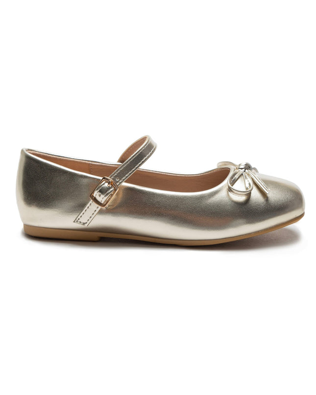 Gold Julietta Bow Flats