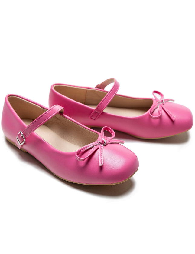 Kidsatelier-Tulleen-TSM42007-Pink-julietta-bow-flats