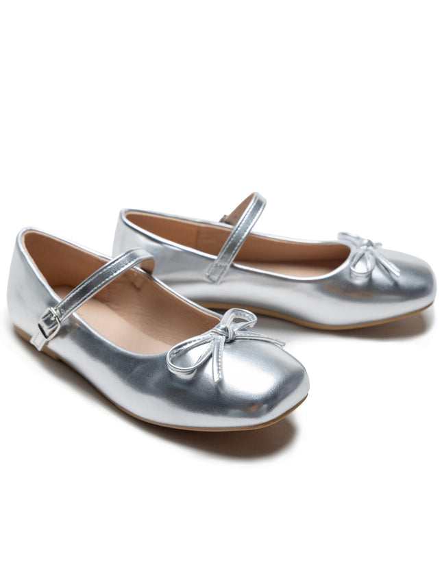 Kidsatelier-Tulleen-TSM42007-Silver-julietta-bow-flats