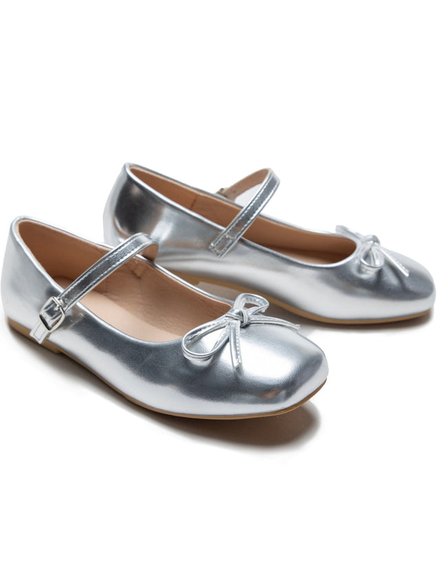 Kidsatelier-Tulleen-TSM42007-Silver-julietta-bow-flats