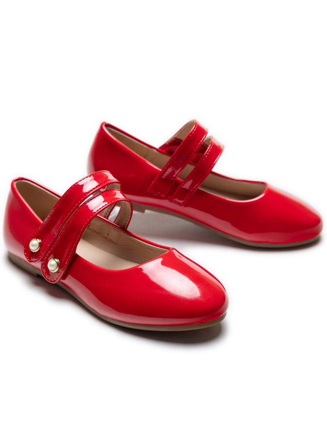 Kidsatelier-Tulleen-TSM42008-Red-dorothea-banded-patent-flats