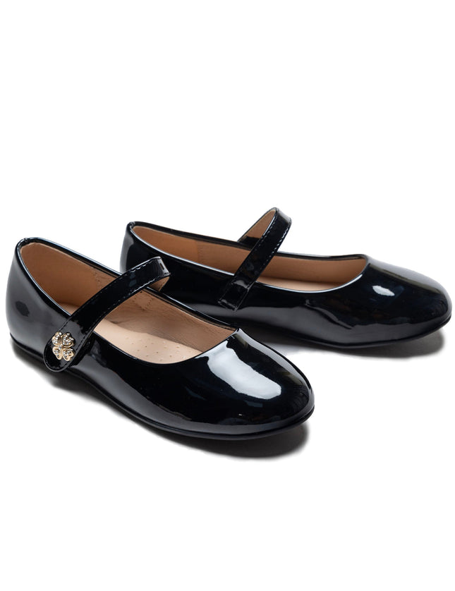 Kidsatelier-Tulleen-TSM42009-Black-maleia-clover-charm-flats