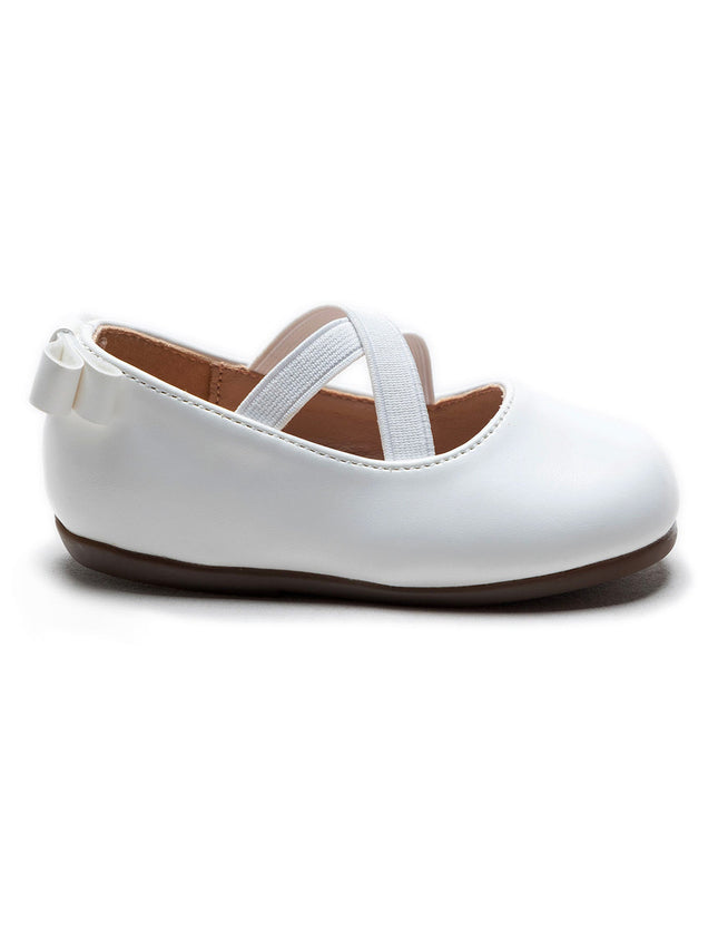 kidsatelier-Tulleen-White Cross Banded Ribbon Flats-TSM42018-White-2