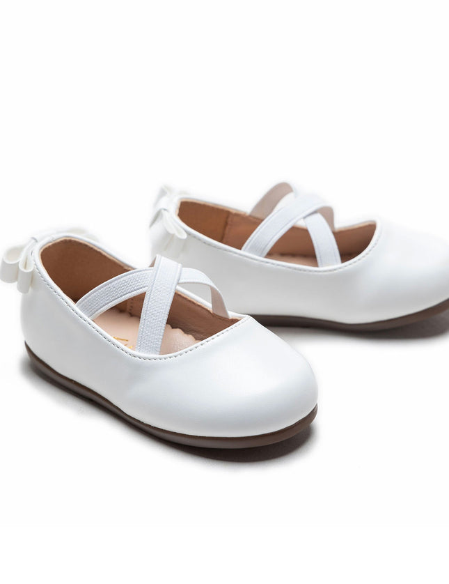 kidsatelier-Tulleen-White Cross Banded Ribbon Flats-TSM42018-White-3