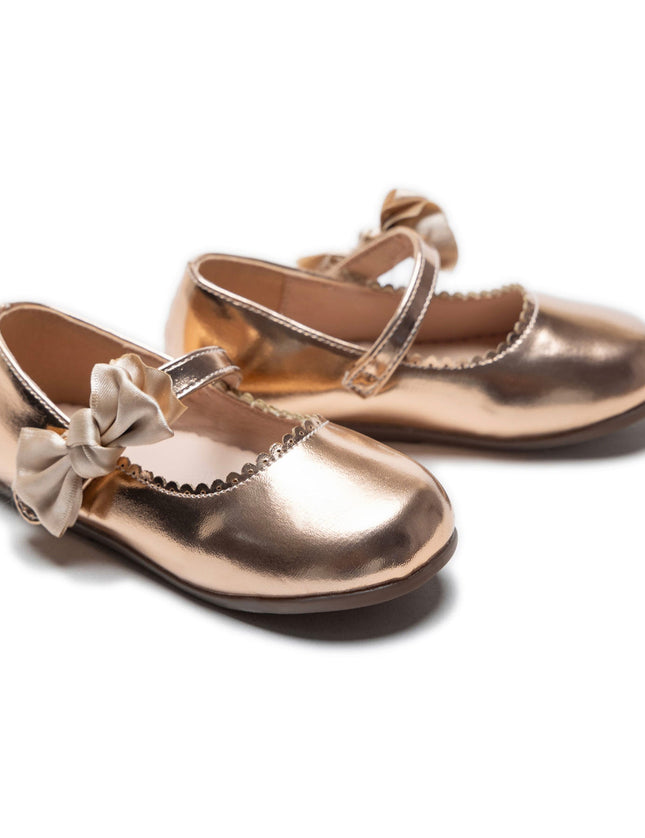 kidsatelier-Tulleen-Champagne-Satin-Elodie-Bow-Flats-TSM42019-Champagne-3