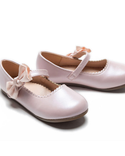 kidsatelier-Tulleen-Pink-Satin-Elodie-Bow-Flats-TSM42019-Pink-3