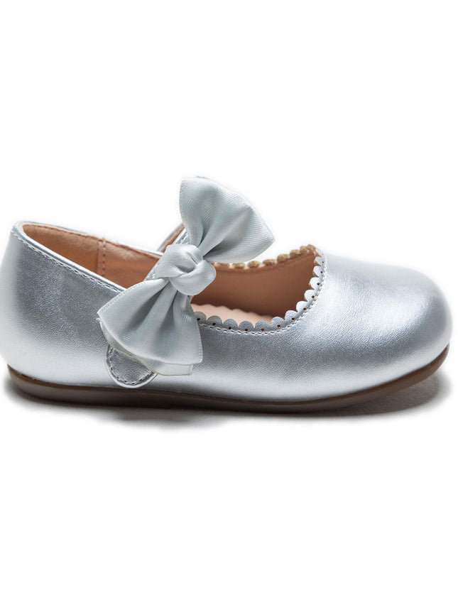 kidsatelier-Tulleen-Silver-Satin-Elodie-Bow-Flats-TSM42019-Silver-2