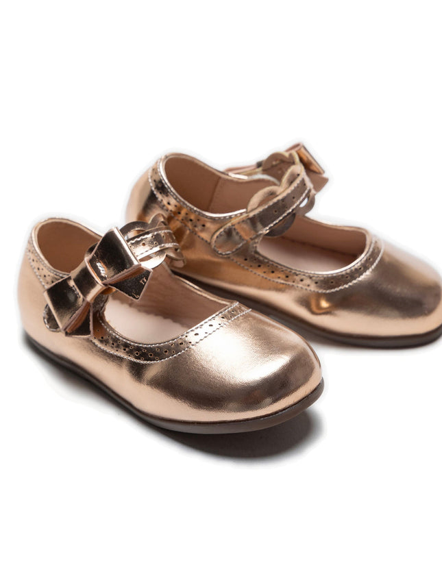 kidsatelier-Tulleen-Champagne-Ribbon Banded Flats-TSM42020-Champagne-1
