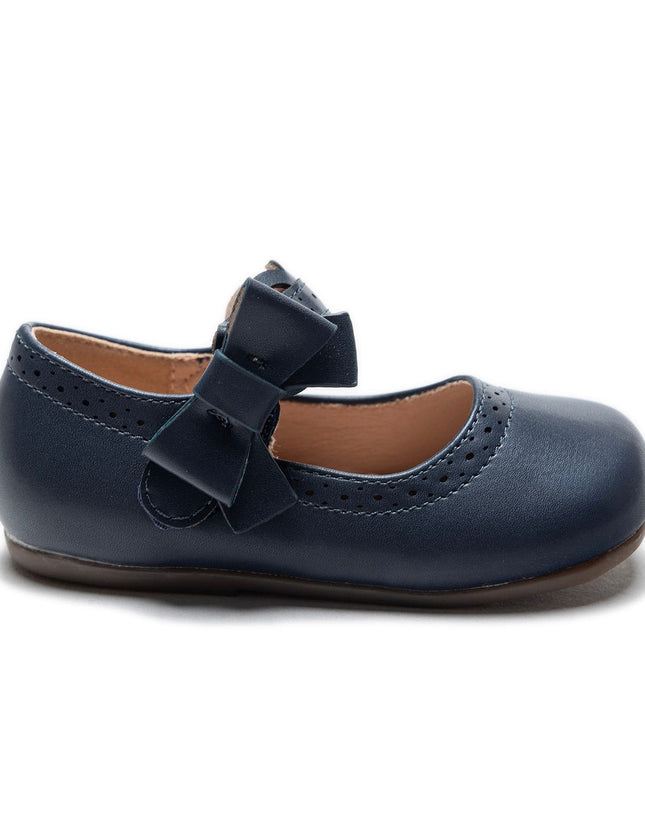 Kidsatelier-Tulleen-TSM42020-Navy-Shoes-ribbon-banded-flats