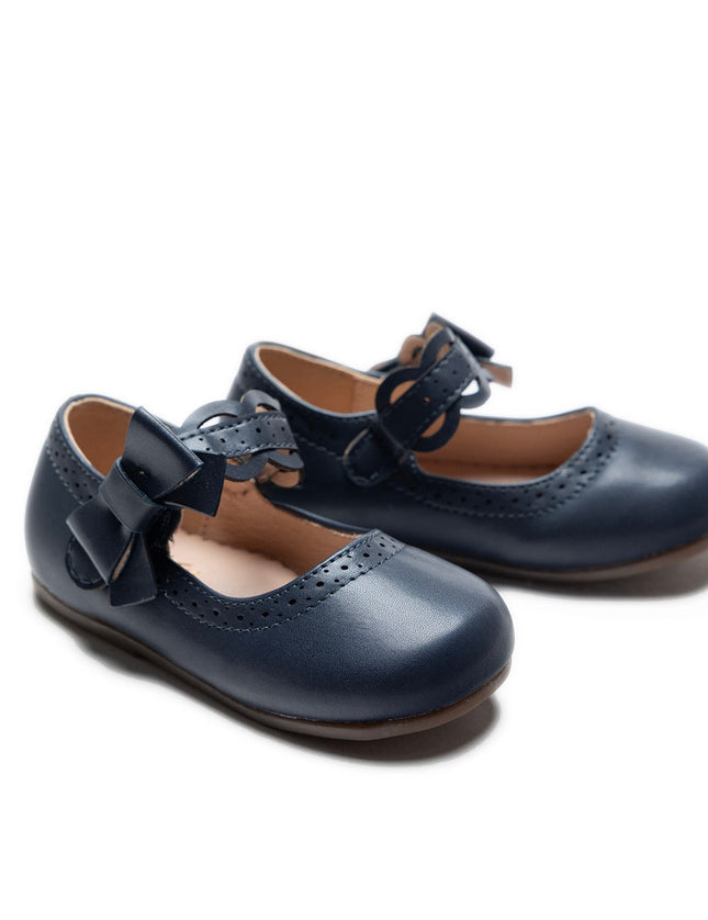 Kidsatelier-Tulleen-TSM42020-Navy-Shoes-ribbon-banded-flats