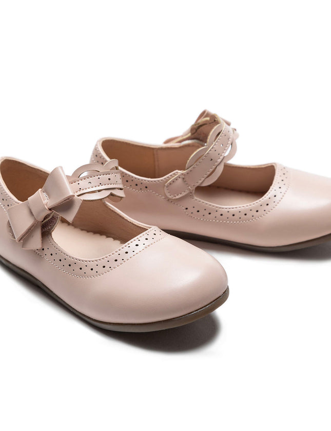 kidsatelier-Tulleen-Pink Ribbon Banded Flats-TSM42020-Pink-3