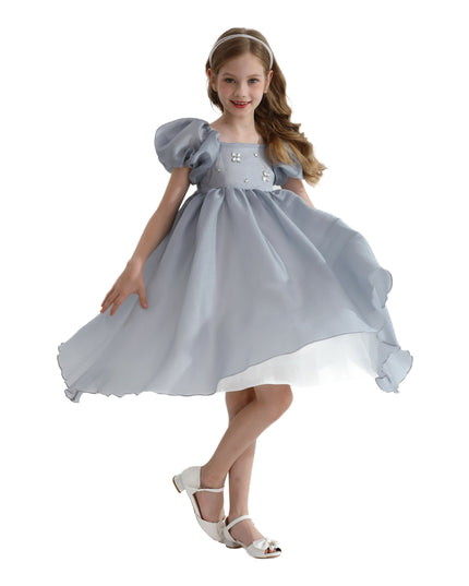 Gray Janelle Applique Teacup Gown